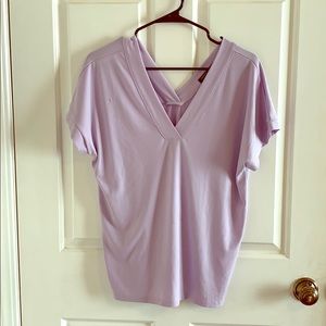 Lilac/ purple V-neck blouse